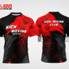 Mẫu áo võ thuật Kick Boxing Thái Bình thiết kế màu đỏ KBX3