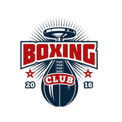 Mẫu logo câu lạc bộ Võ thuật Boxing Quyền Anh đẹp 1-04