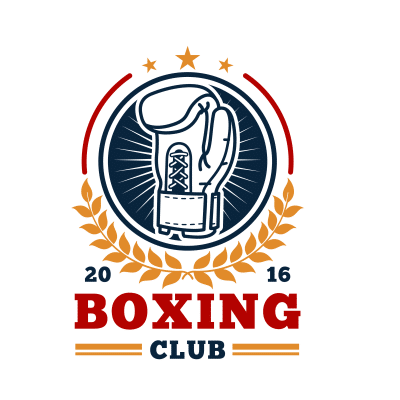 Mẫu logo câu lạc bộ Võ thuật Boxing Quyền Anh đẹp 1-05