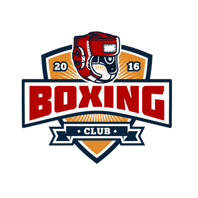 Mẫu logo câu lạc bộ Võ thuật Boxing Quyền Anh đẹp 1-06