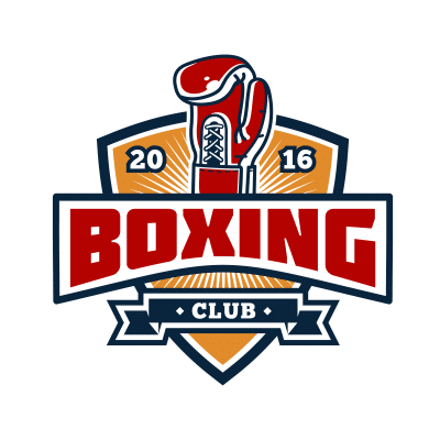 Mẫu logo câu lạc bộ Võ thuật Boxing Quyền Anh đẹp 1-08