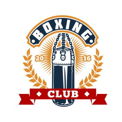 Mẫu logo câu lạc bộ Võ thuật Boxing Quyền Anh đẹp 1-09