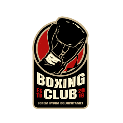 Mẫu logo câu lạc bộ Võ thuật Boxing Quyền Anh đẹp 1-15
