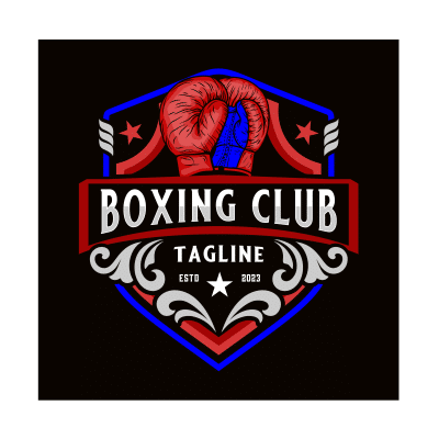 Mẫu logo câu lạc bộ Võ thuật Boxing Quyền Anh đẹp 1-18
