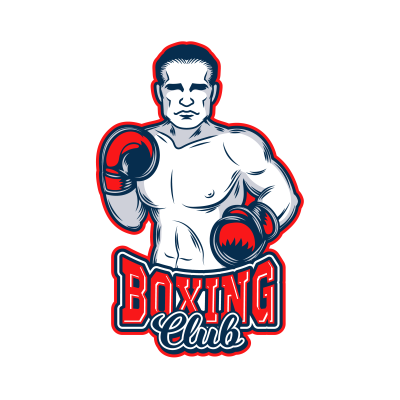 Mẫu logo câu lạc bộ Võ thuật Boxing Quyền Anh đẹp 2-05