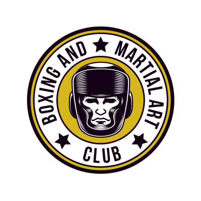 Mẫu logo câu lạc bộ Võ thuật Boxing Quyền Anh đẹp 2-06