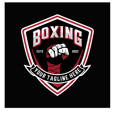 Mẫu logo câu lạc bộ Võ thuật Boxing Quyền Anh đẹp 2-10