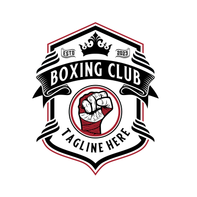 Mẫu logo câu lạc bộ Võ thuật Boxing Quyền Anh đẹp 2-11