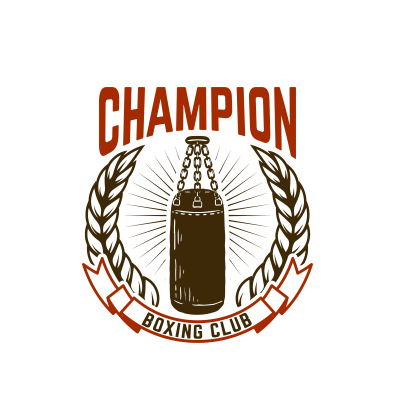 Mẫu logo câu lạc bộ Võ thuật Boxing Quyền Anh đẹp 2-28