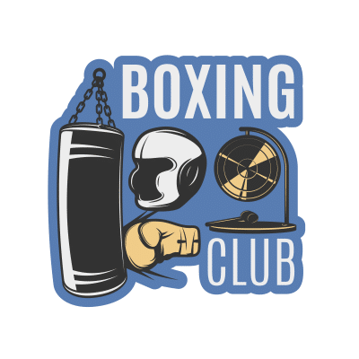 Mẫu logo câu lạc bộ Võ thuật Boxing Quyền Anh đẹp 3-13