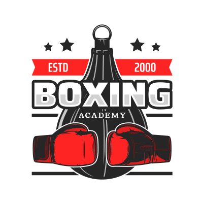 Mẫu logo câu lạc bộ Võ thuật Boxing Quyền Anh đẹp 3-19