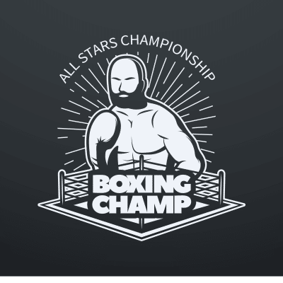 Mẫu logo câu lạc bộ Võ thuật Boxing Quyền Anh đẹp 3-32