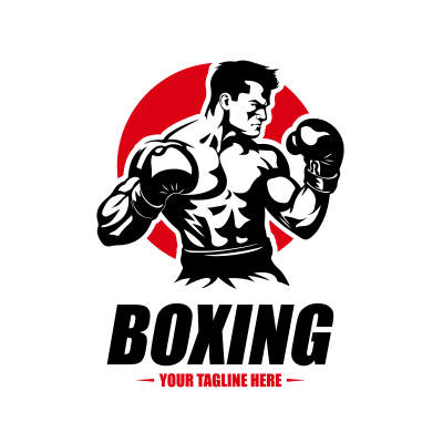 Mẫu logo câu lạc bộ Võ thuật Boxing Quyền Anh đẹp 3-41