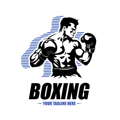 Mẫu logo câu lạc bộ Võ thuật Boxing Quyền Anh đẹp 3-43