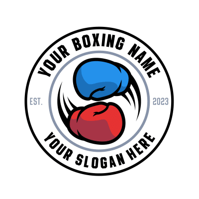 Mẫu logo câu lạc bộ Võ thuật Boxing Quyền Anh đẹp 3-44