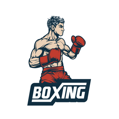Mẫu logo câu lạc bộ Võ thuật Boxing Quyền Anh đẹp 4-03