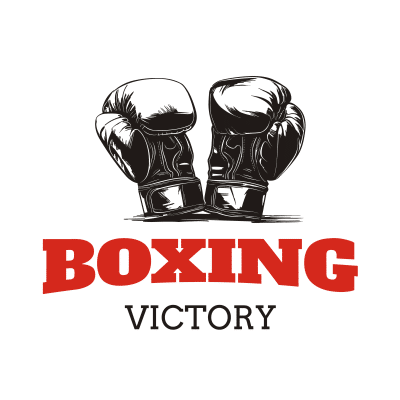 Mẫu logo câu lạc bộ Võ thuật Boxing Quyền Anh đẹp 4-04