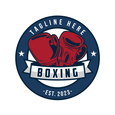 Mẫu logo câu lạc bộ Võ thuật Boxing Quyền Anh đẹp 4-05