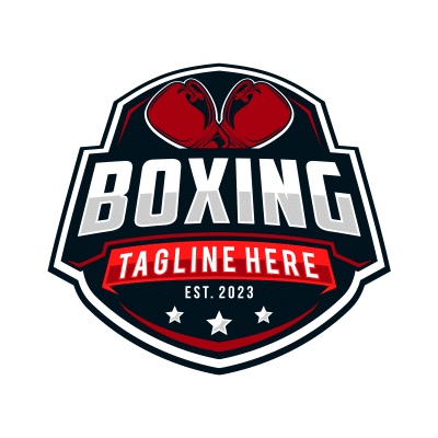 Mẫu logo câu lạc bộ Võ thuật Boxing Quyền Anh đẹp 4-06