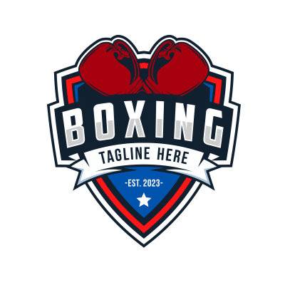 Mẫu logo câu lạc bộ Võ thuật Boxing Quyền Anh đẹp 4-07