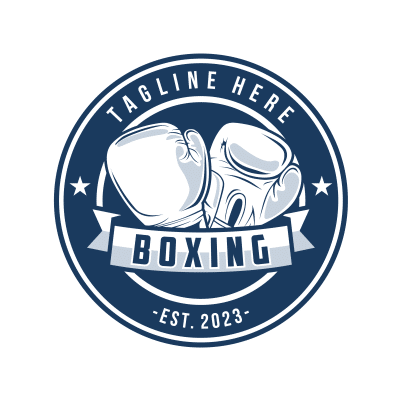 Mẫu logo câu lạc bộ Võ thuật Boxing Quyền Anh đẹp 4-09