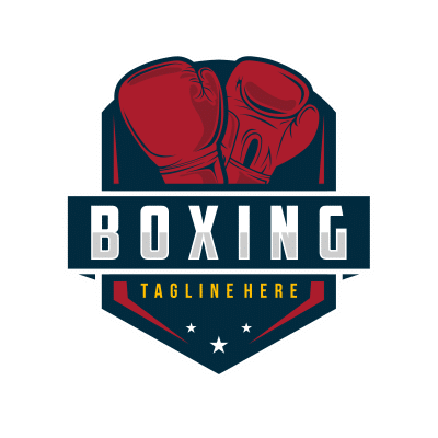 Mẫu logo câu lạc bộ Võ thuật Boxing Quyền Anh đẹp 4-10