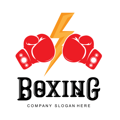Mẫu logo câu lạc bộ Võ thuật Boxing Quyền Anh đẹp 4-33