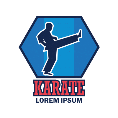 Mẫu logo câu lạc bộ Võ thuật Karate đẹp 1-04