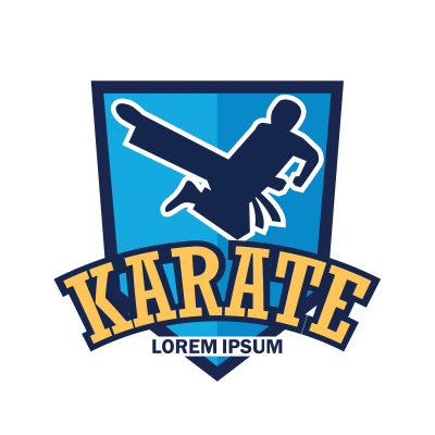 Mẫu logo câu lạc bộ Võ thuật Karate đẹp 1-05