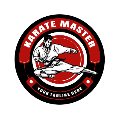 Mẫu logo câu lạc bộ Võ thuật Karate đẹp 1-22