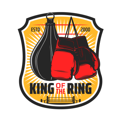 Mẫu logo câu lạc bộ Võ thuật Kickboxing đẹp 1-05