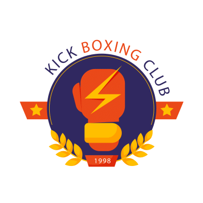 Mẫu logo câu lạc bộ Võ thuật Kickboxing đẹp 1-07
