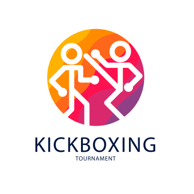 Mẫu logo câu lạc bộ Võ thuật Kickboxing đẹp 1-09