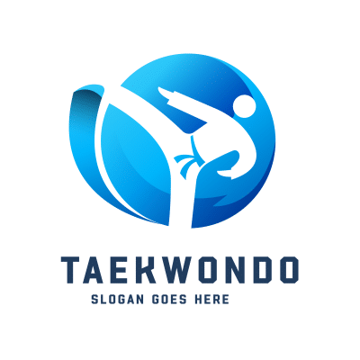 Mẫu logo câu lạc bộ Võ thuật Taekwondo đẹp 1-04