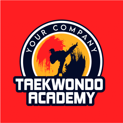 Mẫu logo câu lạc bộ Võ thuật Taekwondo đẹp 1-09