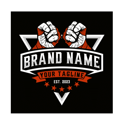 Mẫu logo câu lạc bộ Võ thuật tổng hợp MMA đẹp 1-09