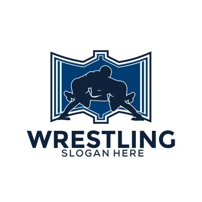 Mẫu logo câu lạc bộ đấu vật Wrestling đẹp 1-05