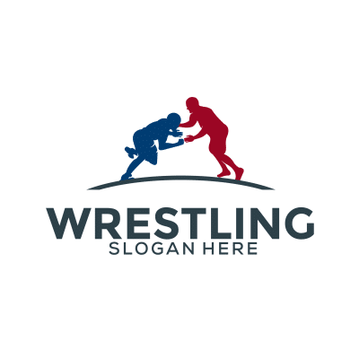 Mẫu logo câu lạc bộ đấu vật Wrestling đẹp 1-06