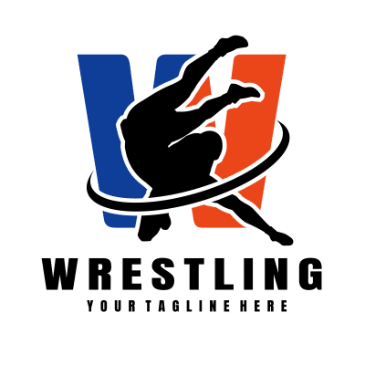 Mẫu logo câu lạc bộ đấu vật Wrestling đẹp 1-07