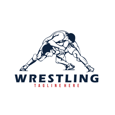 Mẫu logo câu lạc bộ đấu vật Wrestling đẹp 1-08