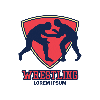 Mẫu logo câu lạc bộ đấu vật Wrestling đẹp 1-12