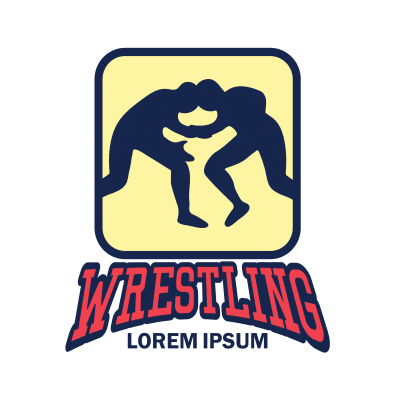 Mẫu logo câu lạc bộ đấu vật Wrestling đẹp 1-15