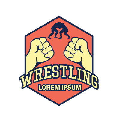 Mẫu logo câu lạc bộ đấu vật Wrestling đẹp 1-16