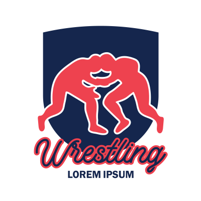 Mẫu logo câu lạc bộ đấu vật Wrestling đẹp 1-17