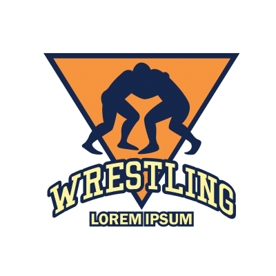Mẫu logo câu lạc bộ đấu vật Wrestling đẹp 1-18
