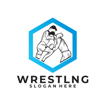 Mẫu logo câu lạc bộ đấu vật Wrestling đẹp 1-24