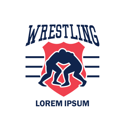 Mẫu logo câu lạc bộ đấu vật Wrestling đẹp 2-04